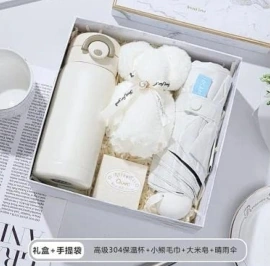 Set botol, boneka & payung
